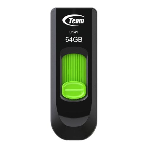 Team 64GB USB 2.0 Flash Drive Green - Ultra-Thin Retractable Team 64GB USB 2.0 Flash Drive Green - Ultra-Thin Retractable